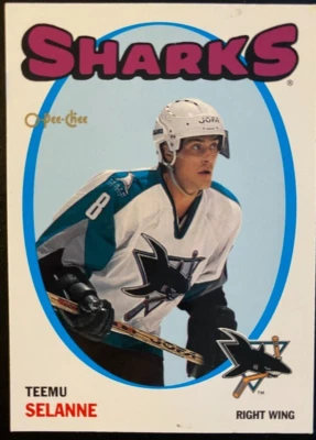 Teemu Selanne 2001-02 O-Pee-Chee Hockey Heritage #11 San Jose Sharks - Image 1 of 2