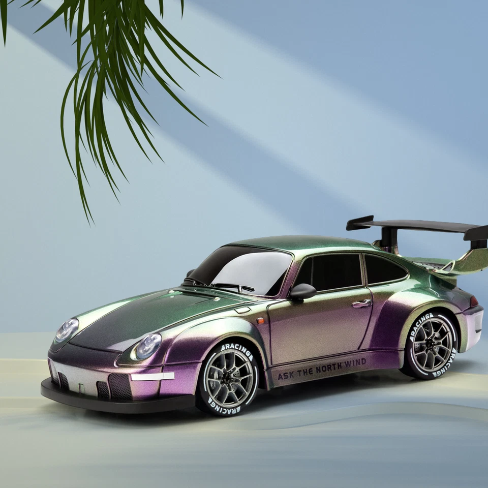 MARKENLOS 1:24 4WD RC Drift Car 2 Speed Modes Ferngesteuertes Auto mit LED Beleuchtung NSj