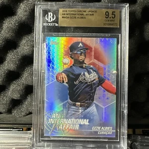 2018 Topps Chrome Update Ozzie Albies International Affair #IAOA BGS 9..5 - Imagen 1 de 2