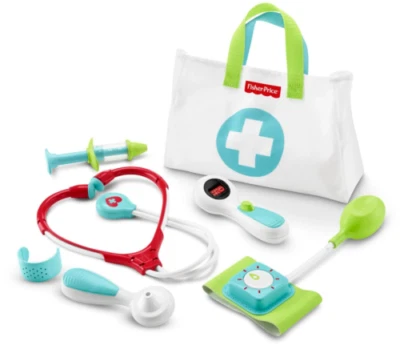 Fisher-Price Plástico Juego de Roles Kit Médico Juguete SLOC GHL68 Doctor Enfermera Foto 1 de 2
