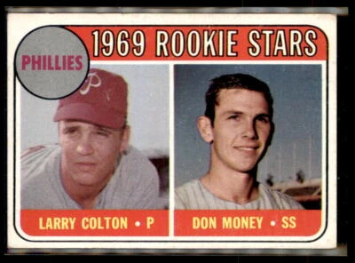 1969 Topps #454a Phillies 1969 Rookie Stars - Image 1 of 2