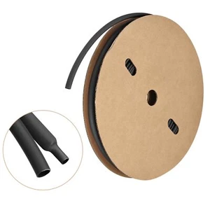 50ft 3/8 Inch 31 Adhesive Lined Dual Wall Heat Shrink Tube Waterproof Black - Picture 1 of 6