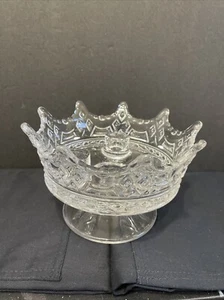 Vintage Fostoria Luxembourg Footed Crown Taper Holder EUC - Picture 1 of 5