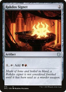 Sello Rakdos Magic The Gathering - Adventures in the Forgotten Realms Commander #214 - Imagen 1 de 1