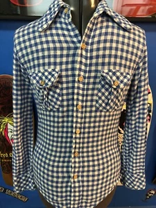 Vintage Bad Bob Button Up Shirt Plaid Hand Loom - Picture 1 of 9