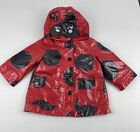 Carter Girl's Size 12 Months Red & Black Ladybug  Hooded Rain Jacket Spring