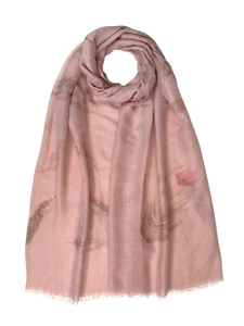 Sciarpa Bella Stampa Piuma Foil Leggera Donna Sciallo Avvolgente Pashmina - Foto 1 di 7