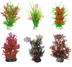 Aquariumpflanze  künstliche Aquarium Deko künstliche Pflanze Dekopflanze - Bild 1 von 7