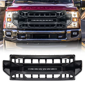 AMERICAN MODIFIED Armor Grille Compatible with 2020-2022 Ford F250/F350, Black - Picture 1 of 12