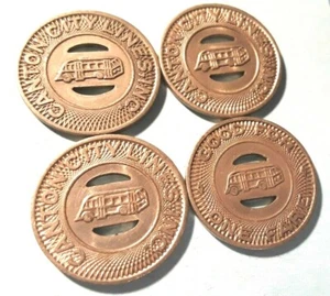 CANTON CITY LINES Good for one Fare BUS token 1948 OHIO Transit coin OH125M - Picture 1 of 2
