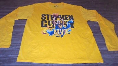 GOLDEN STATE WARRIORS STEPHEN CURRY NBA BASKETBALL MVP T-Shirt MENS LARGE NEW - Image 1 of 3