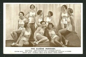 English 1930s EUGENE MERMAIDS Water Ballet Swimmers Ad HAIR Care VASTA Archives - Picture 1 of 1