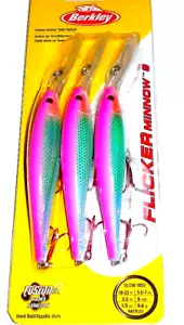 Berkley #9 Flicker Minnow Crankbait (paquete de 3 - brillo estroboscópico) - Imagen 1 de 1