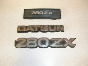 1979 - 1983 Datsun 280ZX Emblem Badge Set used 3 different Badges - Bild 1 von 2