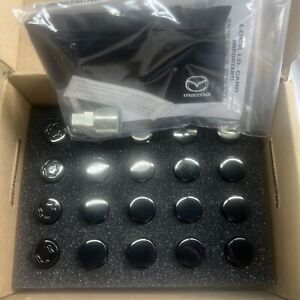 Mazda Black Wheel Locks Lugs Key Adapter 5 Lug for CX5CX9CX30CX50 Mazda3 MX5