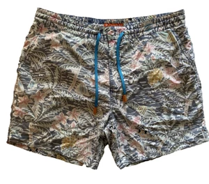 Tori Richard Swim Trunks Mens Size 36 Floral Hula Hawaiian Lined Pockets - Picture 1 of 5