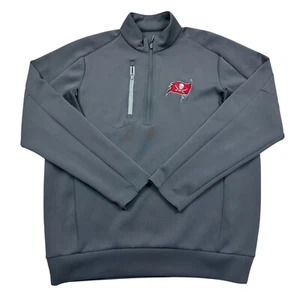 Antigua Men’s M Tampa Bay Buccaneers 1/4 Zip Athletic Pullover Long Sleeve Gray - Picture 1 of 13