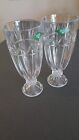 2 verres en cristal Slovaquie Shannon cristal Designs of Ireland 8" de haut 24 % plomb cr