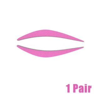 2Pcs Car Headlight Eyebrow Reflective Sticker Safety Warning Decor Accessories . - Picture 1 of 15