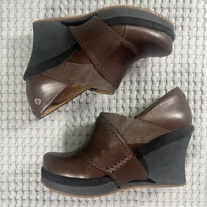MOZO Shoes Womens 6 Brown Divine For Crews Chef Wedge Clog Slip Resistant - Picture 1 of 11