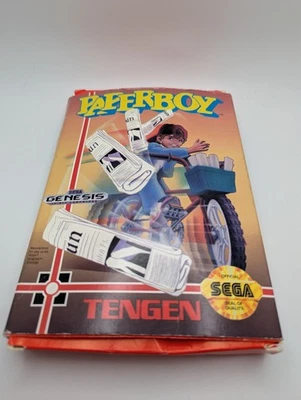 Paperboy (Sega Genesis) Tengen CIB Complete Cardboard Box Variant  - Image 1 of 4