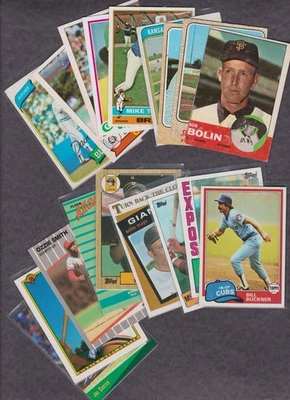 Mixed Lot (18) Topps Fleer OPC Baseball Cards High/Mid /Low Grade Mays Ozzie - Image 1 of 4