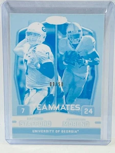 Tarjeta de preparación MR-56 2009 Sage Matthew Stafford/Knowshon Moreno - Imagen 1 de 2