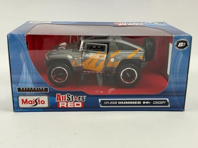 2008 HUMMER HX CONCEPT GREY 1:24 SCALE MAISTO ALLSTARS RED - TARGET - RARE - Image 1 of 4