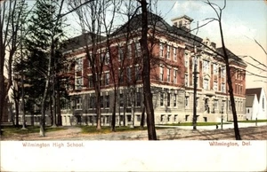 Ak Wilmington Delaware USA, Wilmington High School, Del., Bäume, 1910 - 4894814 - Picture 1 of 2