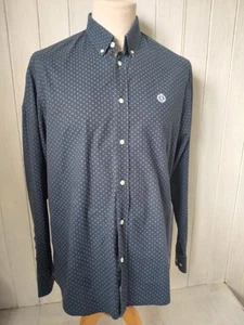Henri Lloyd Spotted Polka Dot Navy Shirt Size XL - Picture 1 of 9