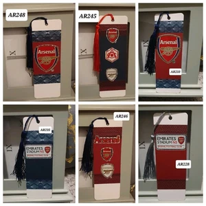 Handmade Football Bookmark Gift-Arsenal-Liverpool-Chelsea-Tottenham-Man Utd -Man - Bild 1 von 61