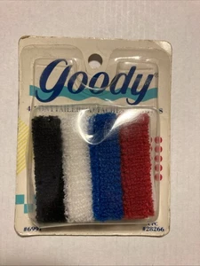 Goody 4 Terry Stretch Ponytail Holders Scrunchies NOS #6991 New 1993 G2 - Picture 1 of 6