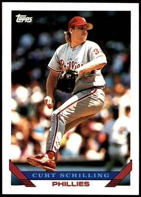 Curt Schilling 1993 Topps #421 Phillies MLB LEER ENVÍO GRATUITO AutographDen Foto 1 de 2