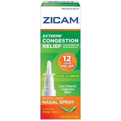 Spray nasal líquido para aliviar la congestión Zicam Extreme 0,50 oz cada uno Foto 1 de 4