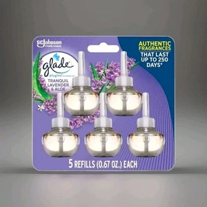 Glade Lavendel und Aloe Duft Plugins Lufterfrischer Nachfüllpackungen (5 Stück) - Bild 1 von 3