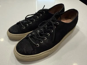 BUTTERO Men’s Tanino Sneakers In Black Leather MSRP $530 - Picture 1 of 18