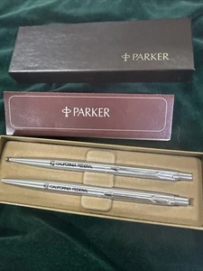 Vintage Parker Insignia Slim Chrom Stift Bleistift Set California Federal verpackt neu - Bild 1 von 7
