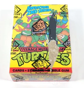1990 Topps Teenage Mutant Ninja Turtles TNMT serie animada 2 caja envuelta en la BBCE - Imagen 1 de 2