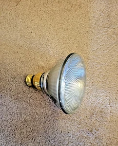 GE 75PAR/H/FL25   75 WATT  H Plus 130v Clear Flood Light Bulb Par38 2500hrs Life - Picture 1 of 3