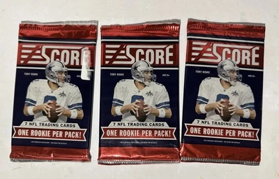 (3) 2011 Panini Score Football Factory Sealed Retail Pack 7 Cards Per Packs - Image 1 of 2