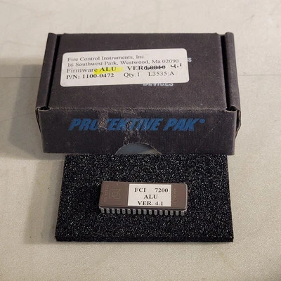 FCI 7200 ALU Ver. 4.1 Firmware Chip Honeywell Fire Control Instruments - Image 1 of 4