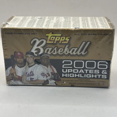 2006 TOPPS BASEBALL UPDATES AND HIGHLIGHTS COMPLETE SET FACTORY SEALED MLB 330CT - Image 1 of 4
