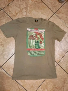 Vintage Green DC Poison Ivy Pin Up Shirt Size Medium Licensed Batman - Picture 1 of 4