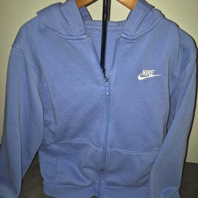 Nike Sportswear Club Fleece Blue Full Zip Hoodie SZ XL - Image 1 of 4