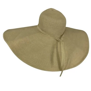 San Diego Hat Co Women's Round Top Sunhat Beige Size O/S Beach Resort - Picture 1 of 5