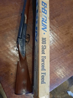 Vintage Daisy model 21 double barrel bb gun rare collectable w/box - Image 1 of 4