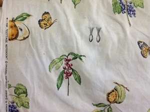 quaderno casetta stampa tessuto cotone da cortile fiori farfalla verde blu  - Foto 1 di 3