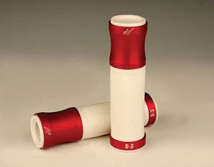 Driven Racing D3 grips Red on White for most sportbikes - Picture 1 of 1