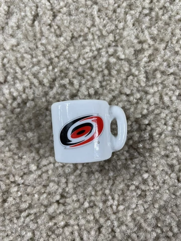 Vintage Carolina Hurricanes Mini Coffee Mug Miniature Ceramic Small NHL Hockey Cover