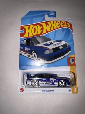 2024 Hot Wheels Dark Blue Audi 90 Quattro 144/250 HW Turbo 4/5 - Image 1 of 2